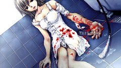 Blood suicide Manga Cover bathroom Variante