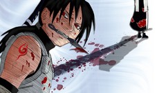 Blood uchiha itachi akatsuki naruto shippuden kunai ANBU