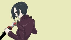 Blood yellow background otonashi saya Simple Background Blood 