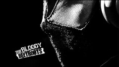 Bloody Beetroots mask monochrome