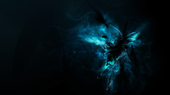 Blue abstract plasma