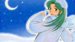 Blue Anime green hair yokohama kaidashi kikou hatsuseno alpha 