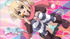 Blue Anime schoolgirls skirts uniforms oretachi ni tsubasa wa 