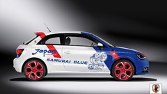 Blue Audi cars samurai Audi A1