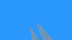 Blue background cursor minimalistic