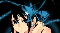 Blue black rock shooter