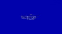 Blue Blue Screen of