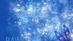 Blue bottles Bawls energy