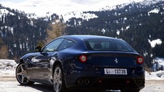 Blue cars Ferrari Ferrari FF