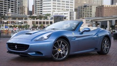 Blue cars Ferrari vehicles