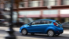 Blue cars ford fiesta