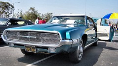Blue cars Ford front low 1969 classic cars Ford Thunderbird