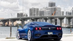 Blue cars Italy sports cars Supercars Italian ferrari 360 blue 