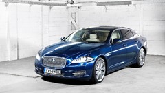 Blue cars Jaguar XJ