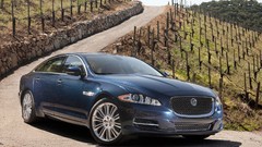 Blue cars Jaguar XJ