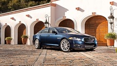 Blue cars Jaguar XJ