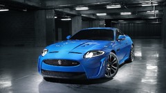 Blue cars Jaguar XKR Jaguar XKR-S