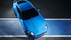 Blue cars Jaguar XKR Jaguar XKR-S