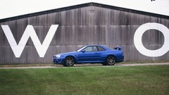 Blue cars Nissan side view vehicles Nissan Skyline nissan 