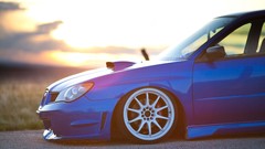 Blue cars Subaru subaru