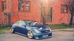Blue cars vehicles infiniti g35