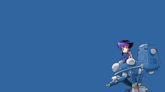 Blue Chibi Kusanagi Motoko