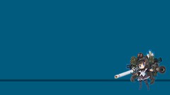 Blue Chibi mahou shoujo madoka magica akemi homura mahou shoujo