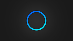 Blue circle shades minimalistic apskritimas