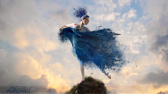 Blue color liberated jena