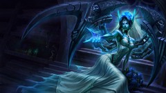 Blue dark blood vampire mage League of Legends morgana