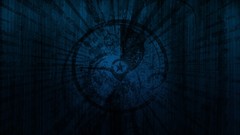 Blue dark grunge Flags