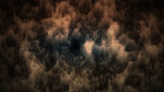 Blue dark orange abstract caves Atra0