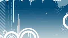 Blue digital art abstract