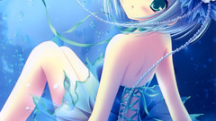 Blue dress blue hair