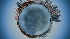 Blue Earth travel artwork digital art fantasy art futuristic 