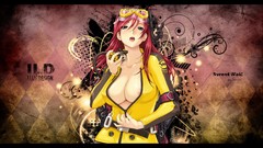 Blue eyes redheads cleavage