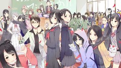 Blue eyes school uniforms