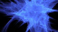 Blue flames fire abstract