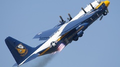 Blue flight fly Stunt