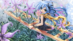 Blue Flowers ladder Anime