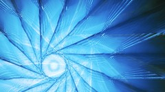 Blue Fractals shards raw digital art