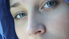 Blue girl eyes pink girls beautiful lips nurulhuda