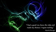 Blue Green minimalistic Quotes neon art