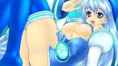 Blue hair anime girls