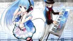 Blue hair anime girls