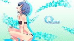 Blue hair anime girls bikini swimsuits Dlsite Elle Sweet