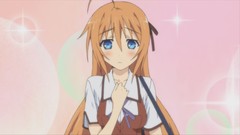 Blue hair anime girls blue eyes mayo chiki orange hair 