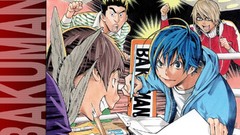 Blue hair bakuman mashiro moritaka anime boys