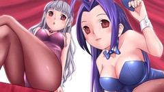 Blue hair bunny girls