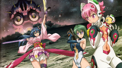 Blue hair green eyes